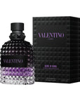 Valentino Uomo Born In Roma Purple Melancholia EDT Spray For Men 3.4oz/100ml