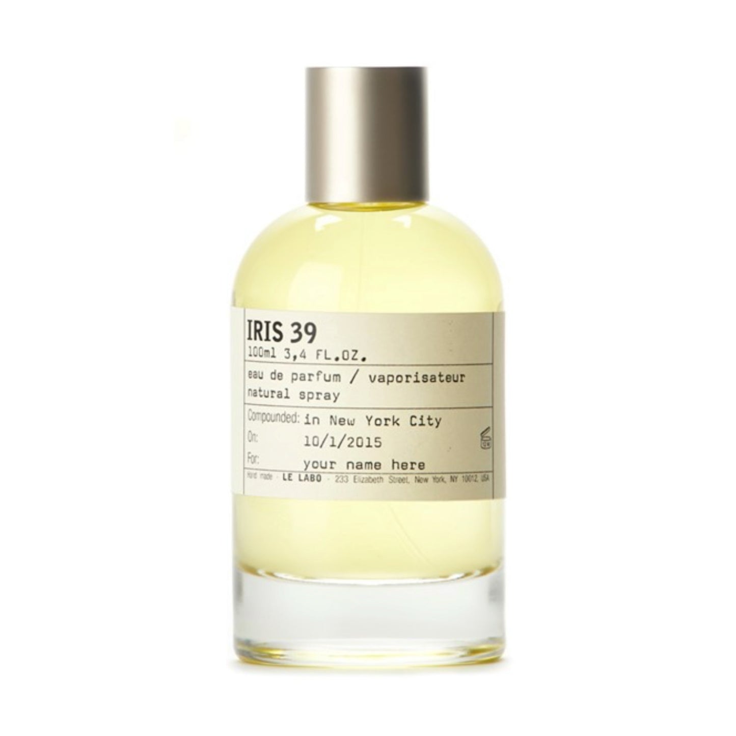 Le Labo Iris 39 Unisex EDP Spray 3.4oz/100ml