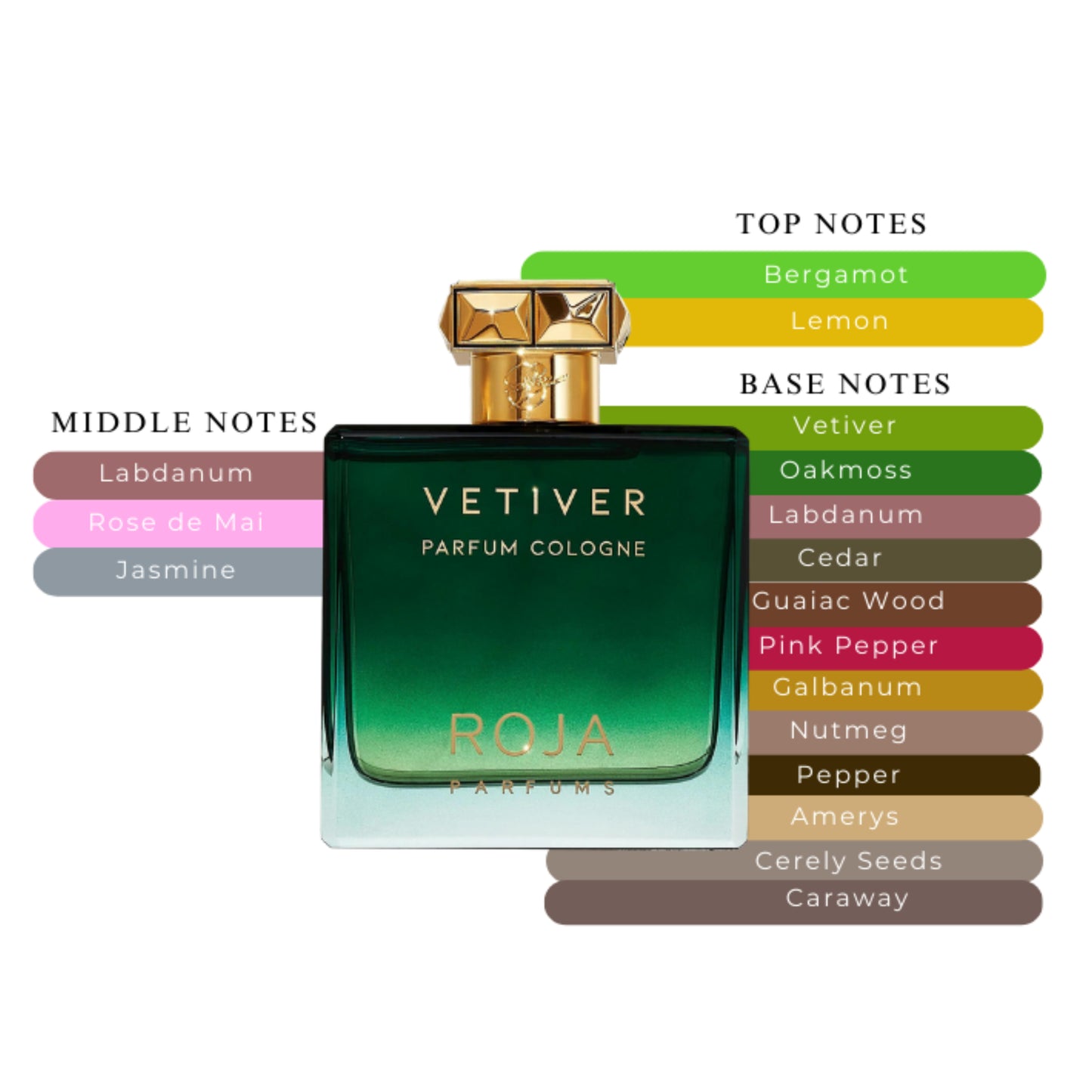 Roja Vetiver Mens Parfum Spray 3.4oz/100ml